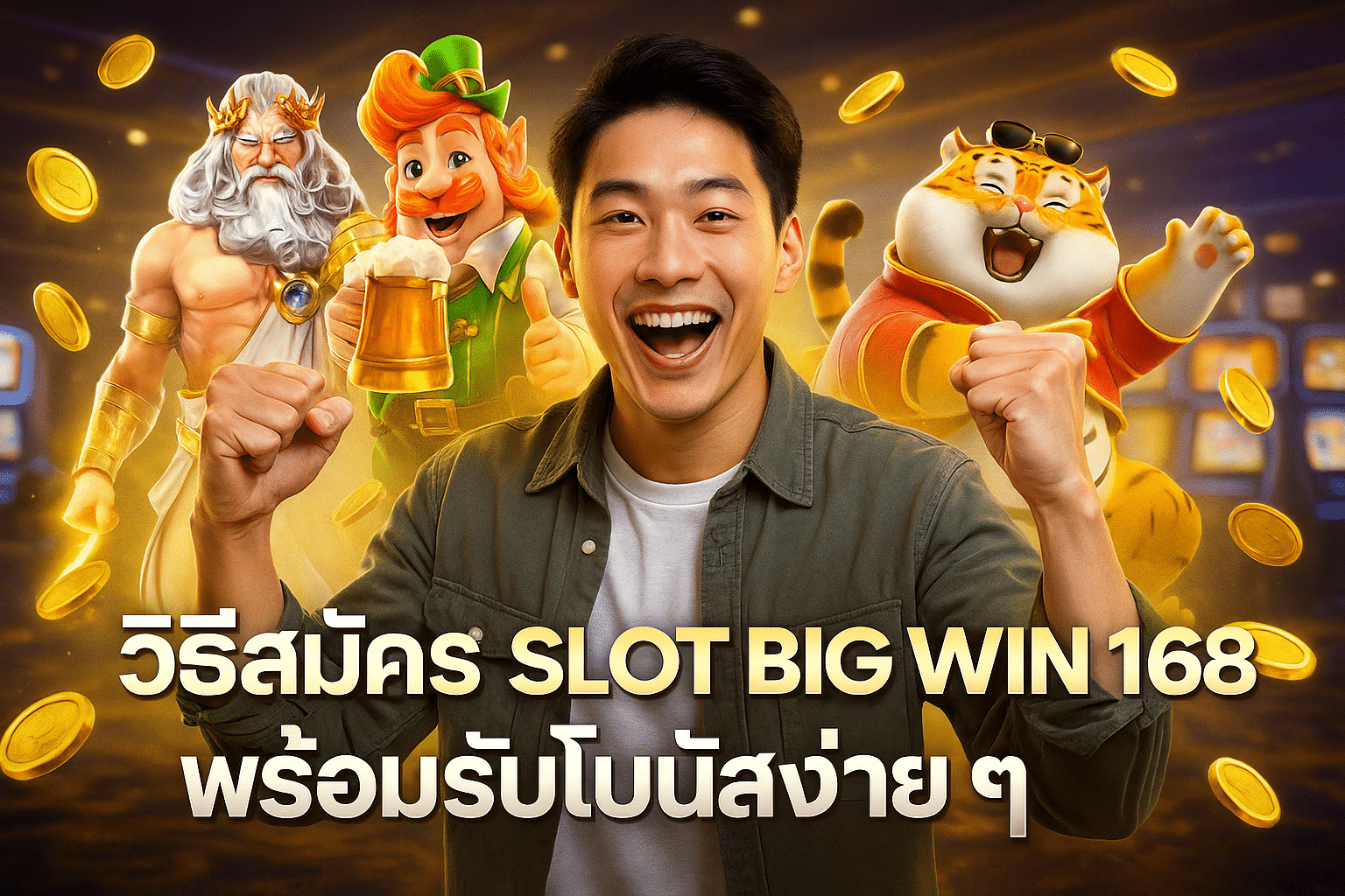 วิธีสมัคร SLOT BIG WIN 168 พร้อมรับโบนัสง่าย ๆ