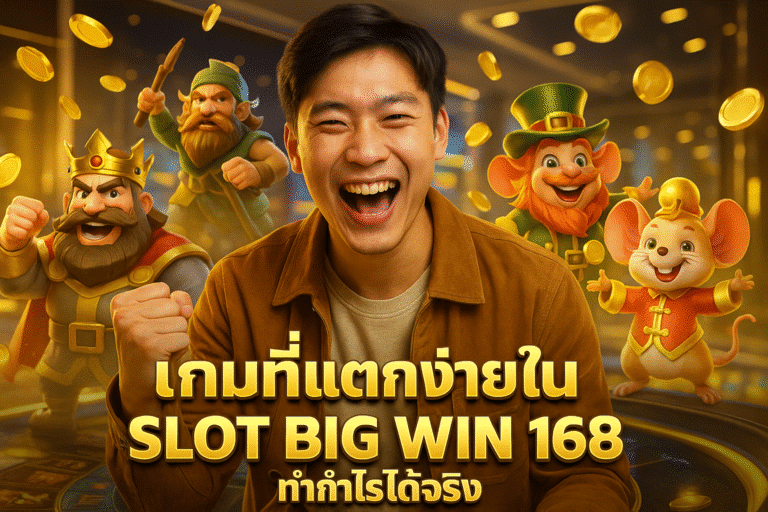 เกมที่แตกง่ายใน SLOT BIG WIN 168 ทำกำไรได้จริง