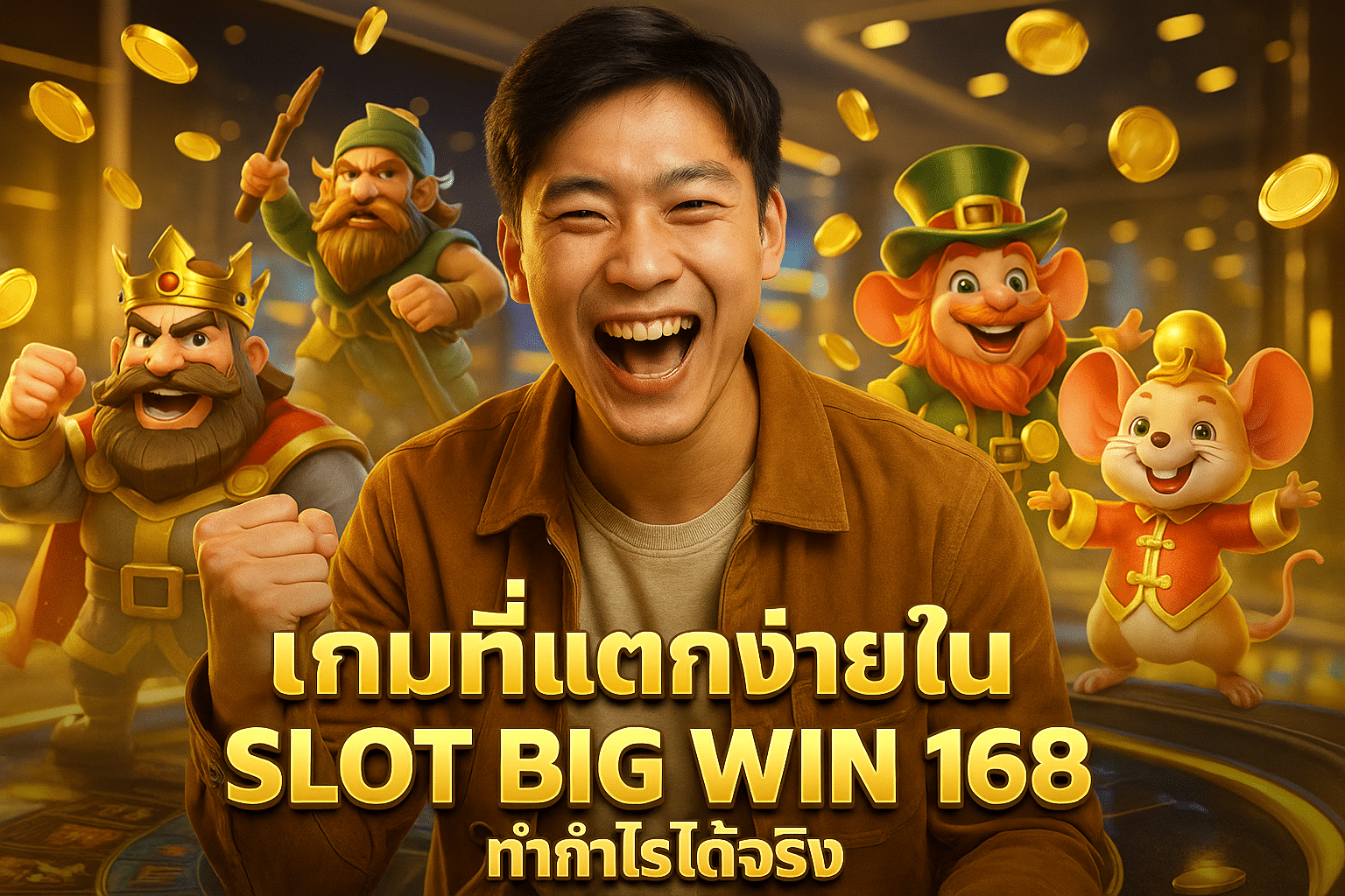 เกมที่แตกง่ายใน SLOT BIG WIN 168 ทำกำไรได้จริง