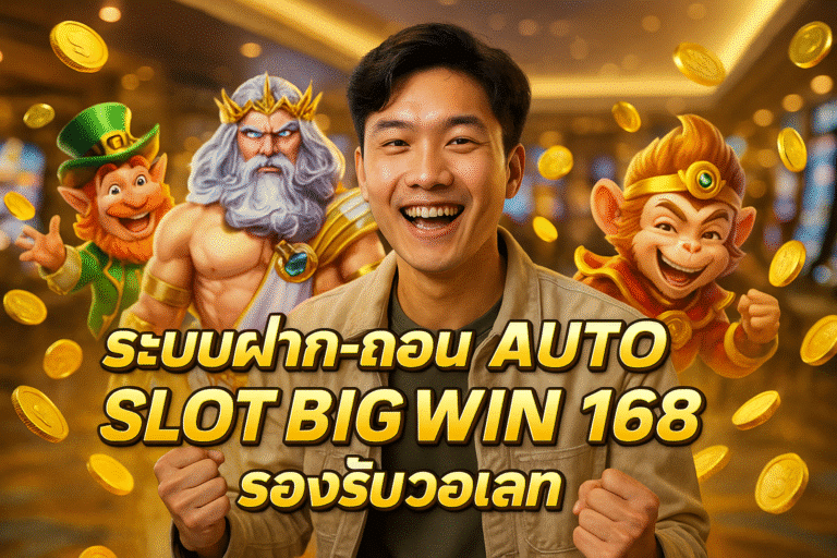 ระบบฝาก-ถอน AUTO SLOT BIG WIN 168 รองรับวอเลท