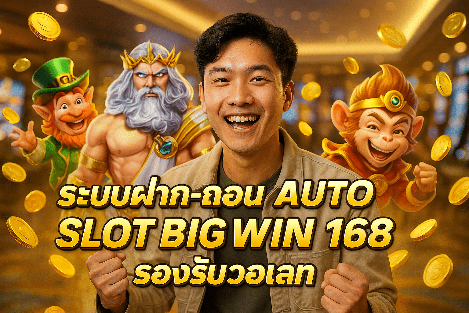 ระบบฝาก-ถอน AUTO SLOT BIG WIN 168 รองรับวอเลท